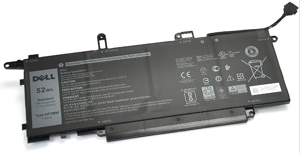 52WHR lithium-ion battery for Dell