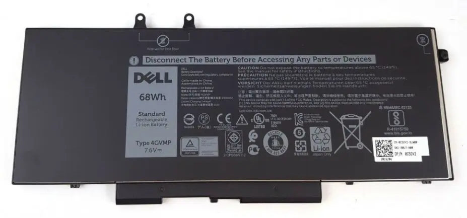 68Wh Lithium-ion battery, Dell