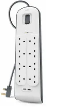 Belkin surge protector White 8 AC outlet(s) 2 m - GKN Direct