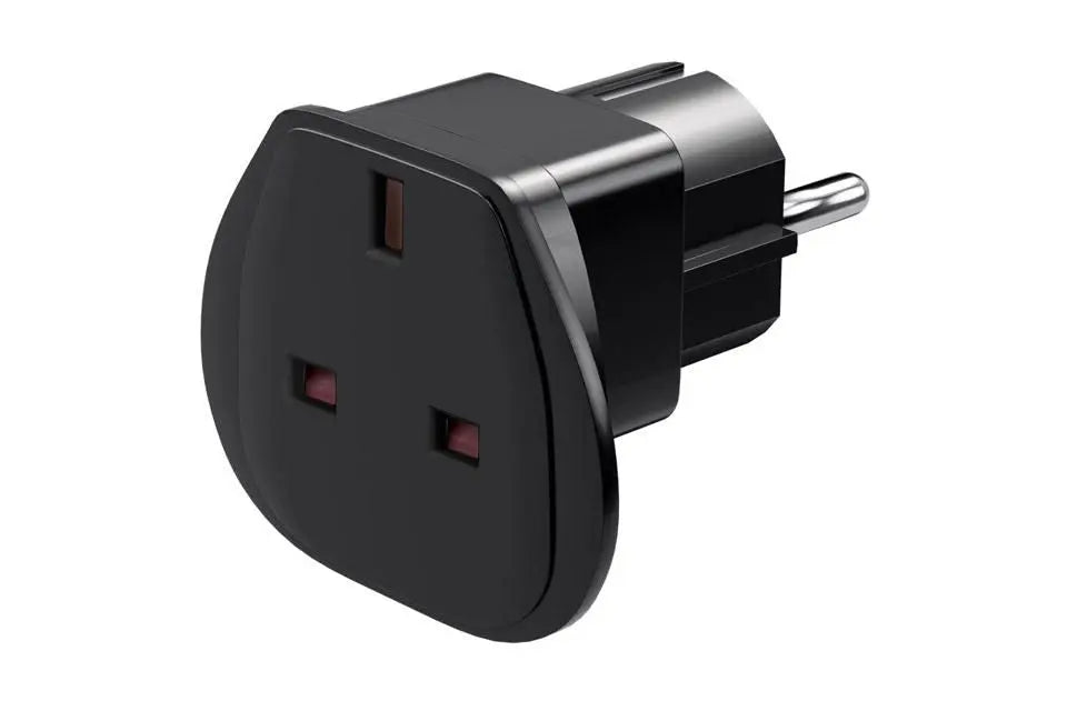 Power Adapter UK to Schuko F/M ProXtend