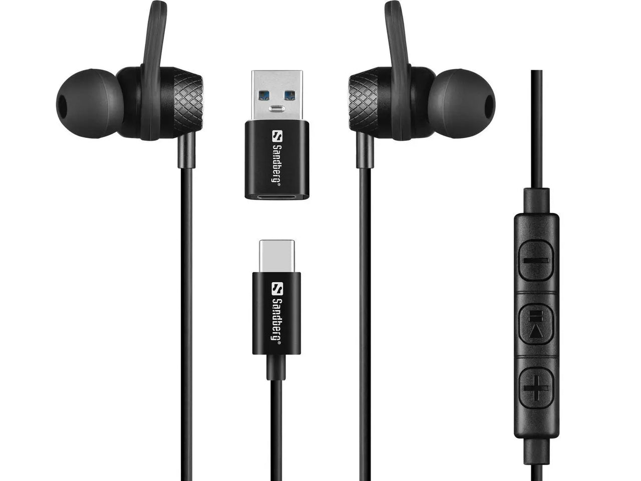 USB-C/A In-Earset with Sandberg